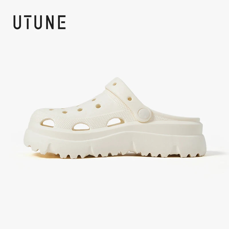 UTUNE EVA Clogs for Women Summer Outdoor Wear New Anti-Slip & Odor-Resistant Nurse & Medical Surgery Slippers Height Platform
