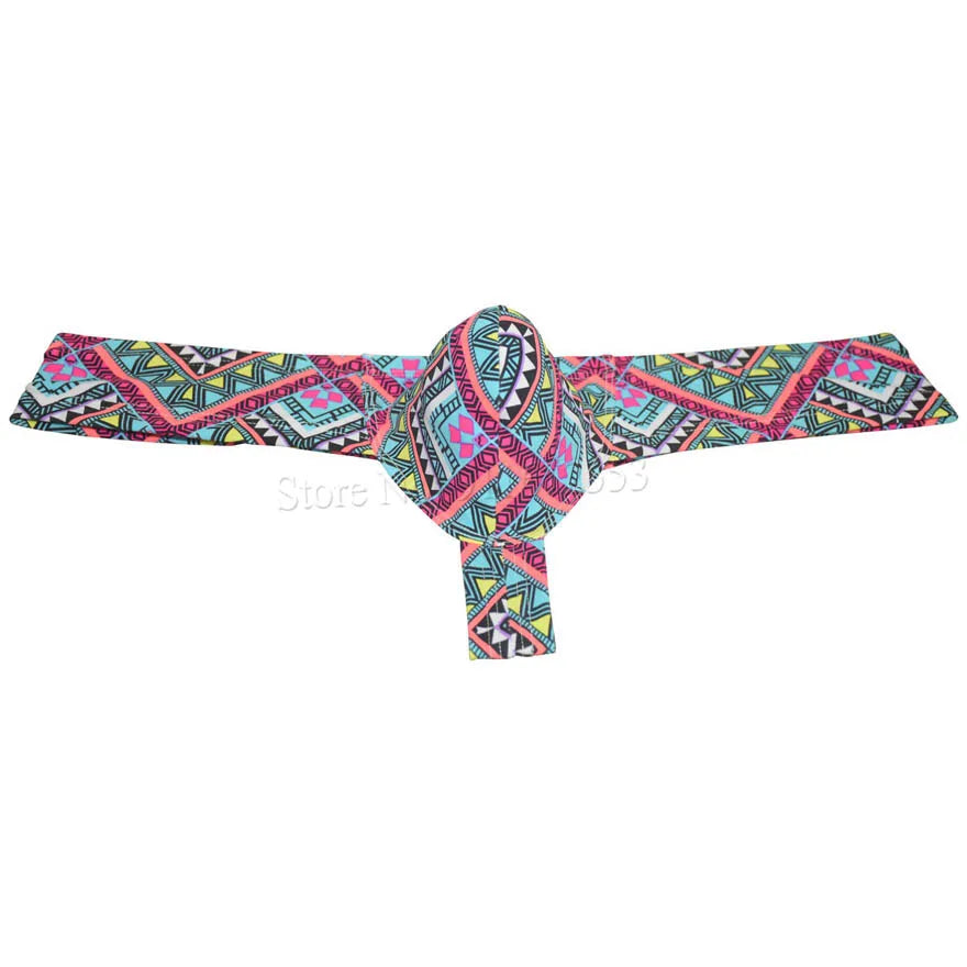 Mens Sexy Mini Thong Boxer Printed Underwear Cheeky Boxer Briefs 1/3 Coverage Brazilain Bikini