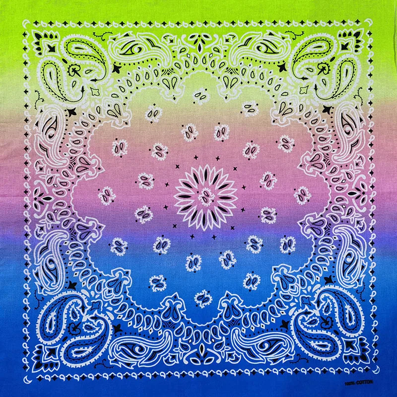 Nouvelle mode Hip Hop 100% coton Bandana carré écharpe 55 cm * 55 cm noir rouge Paisley bandeau imprimé pour femmes/hommes/garçons/filles