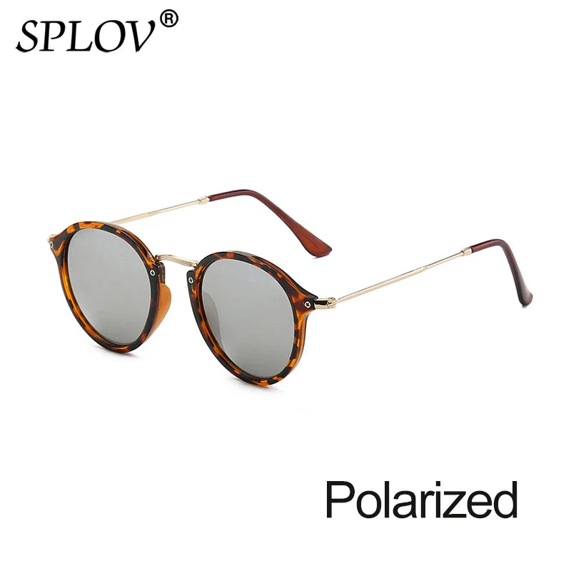 Nouveauté lunettes de soleil rondes revêtement rétro hommes femmes marque lunettes de soleil design Vintage lunettes miroir