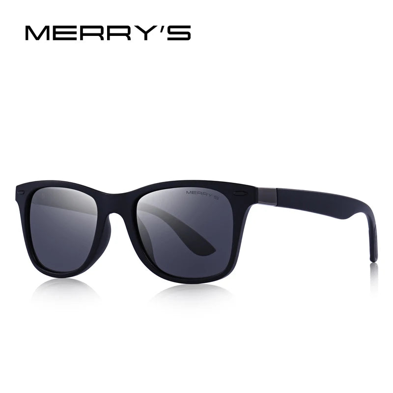 MERRYS DESIGN hommes femmes classique rétro Rivet lunettes de soleil polarisées conception plus légère cadre carré 100% Protection UV S8508