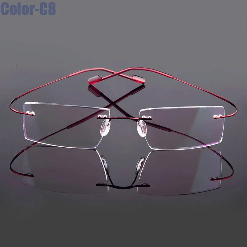 Gmei – monture de lunettes optique sans monture en alliage à mémoire de forme, monture Flexible ultralégère, 9 couleurs, T8089