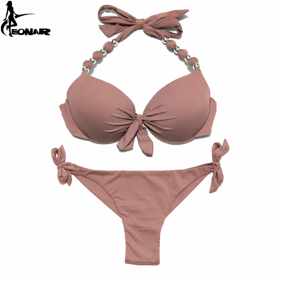 EONAR Push Up Bikini femmes pansement maillots de bain brésilien coupe bas Bikini ensemble maillots de bain maillot de bain femme maillots de bain