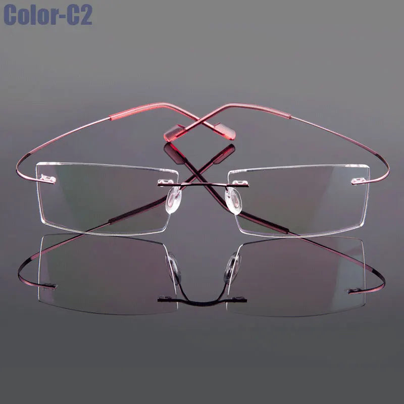 Gmei – monture de lunettes optique sans monture en alliage à mémoire de forme, monture Flexible ultralégère, 9 couleurs, T8089