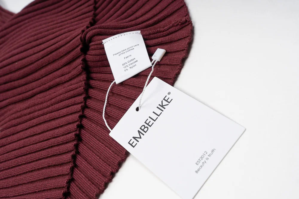 Pull basique à col rond pour femme, pull avec trou pour le pouce, pull en Y