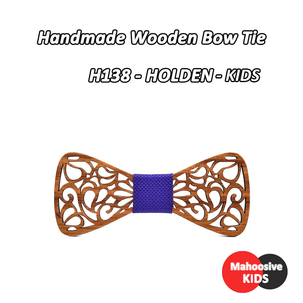 Mahoosive nouveaux nœuds papillon en bois à fleurs pour hommes noeud papillon creux papillons costume de mariage noeud papillon en bois chemise krawatte nœuds papillon cravate mince