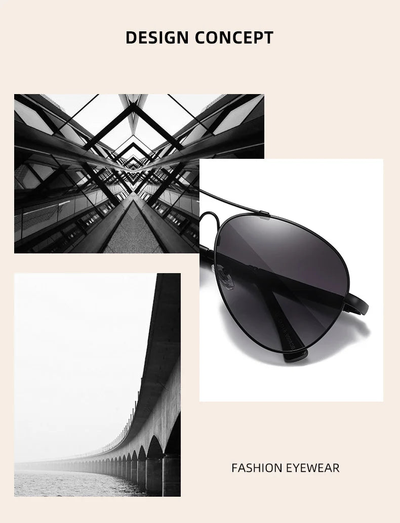 BARCUR Design titane alliage lunettes de soleil polarisées hommes lunettes de soleil femmes pilote dégradé lunettes miroir nuances