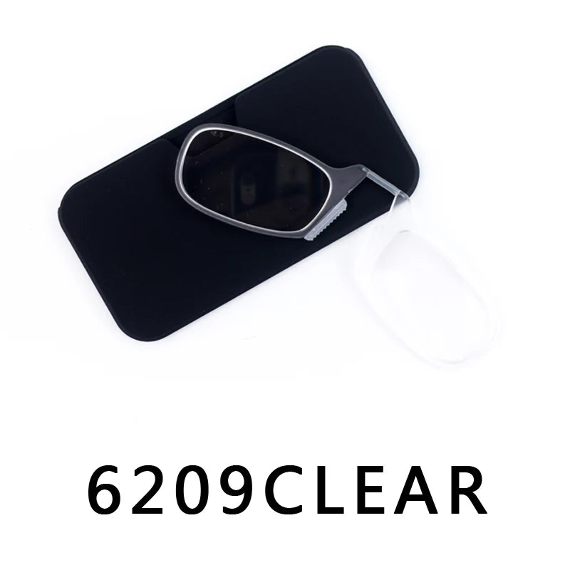 Pince-nez lunettes de lecture homme haute qualité hommes Portable mousse lunettes de nez pour personnes âgées lunettes transparentes avec étui