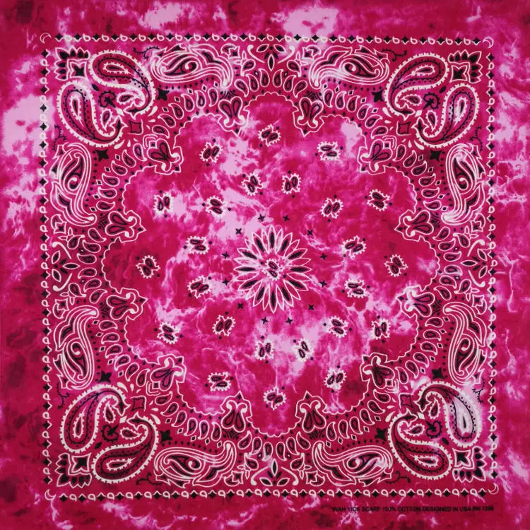 Nouvelle mode Hip Hop 100% coton Bandana carré écharpe 55 cm * 55 cm noir rouge Paisley bandeau imprimé pour femmes/hommes/garçons/filles