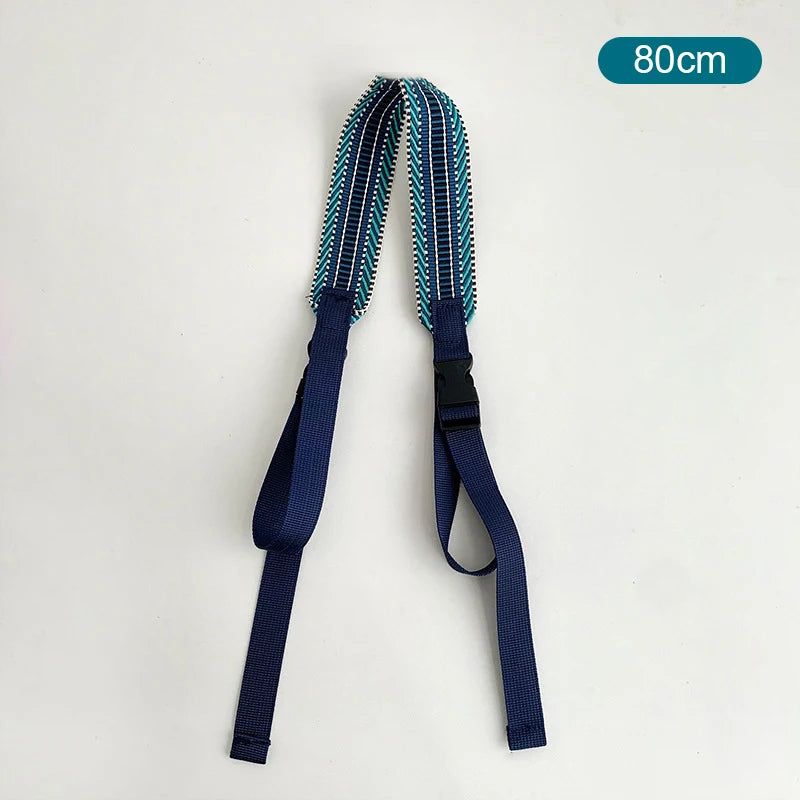 Embroidery Nylon Adjustable Shoulder Bag Strap Pull Button Colorful Sport Style Bag Extension Straps Unisex Bag Accessories