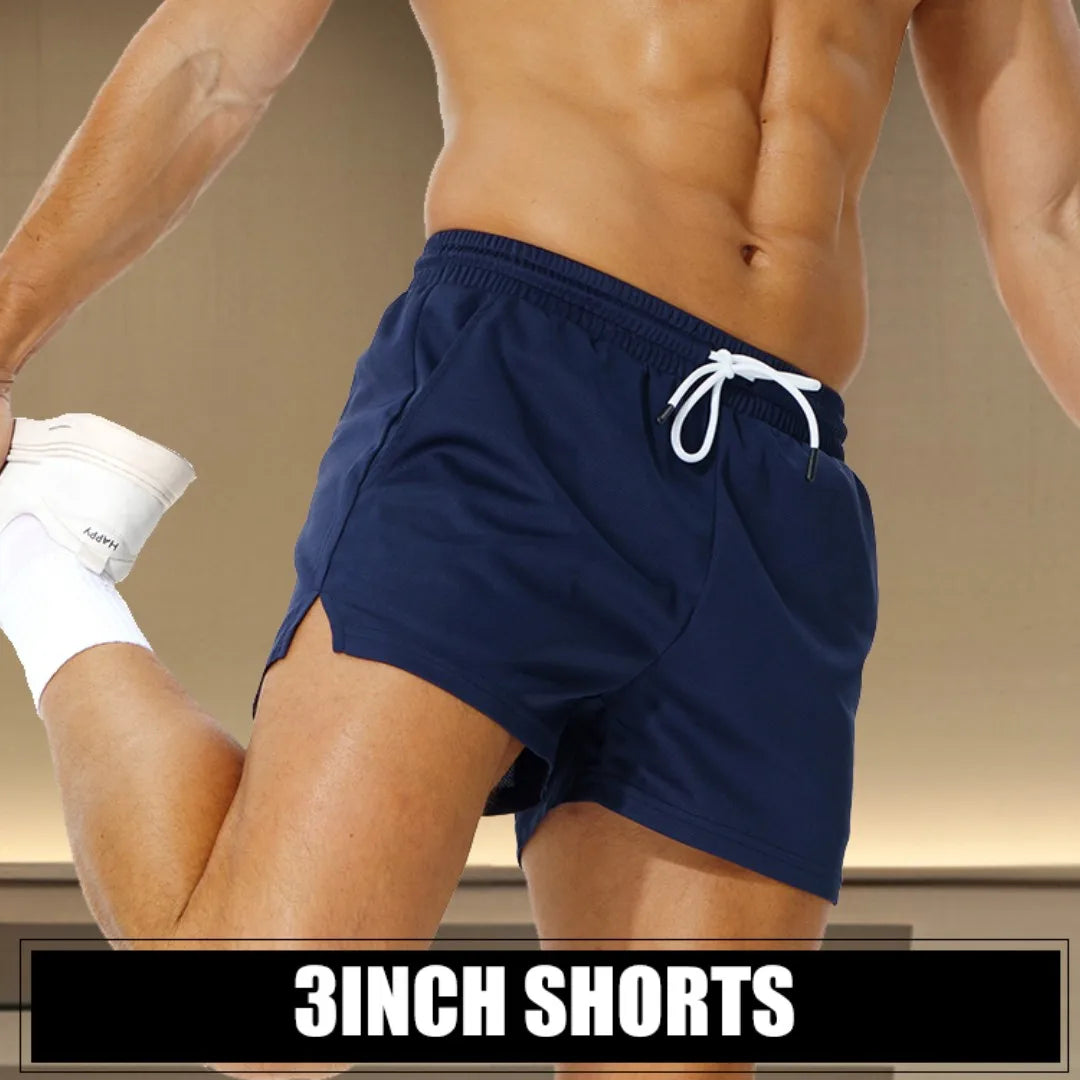 AIMPACT Men's Gym Workout Shorts Mesh Lightweight Bodybuilding Shorts Training Running Sports Jogger with Pockets