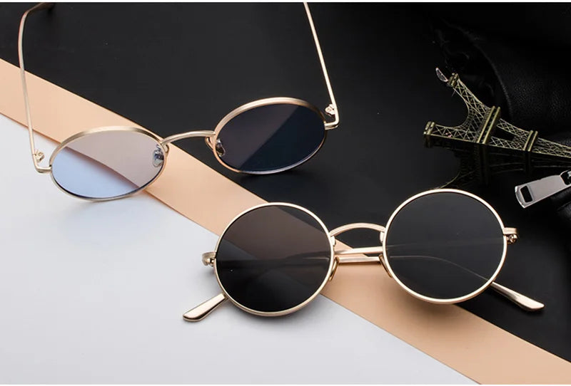 SHAUNA Super rond femmes lunettes de soleil marque concepteur mode hommes vert foncé lentille nuances UV400