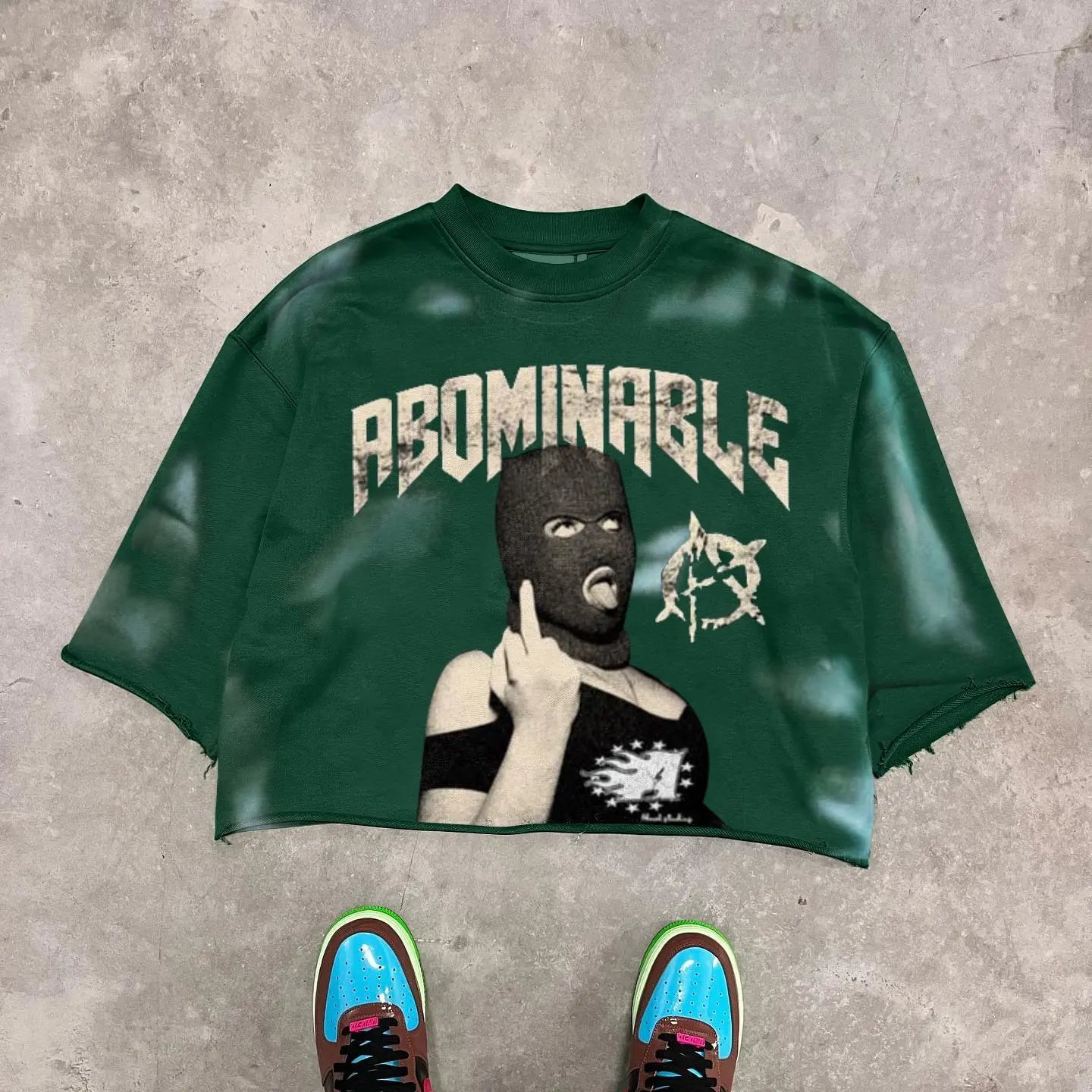 Streetwear T Shirt Y2K Hip Hop Punk Rock Graphic Print Oversized T Shirt Mens New Round Neck Cotton Short Sleeve Tops
