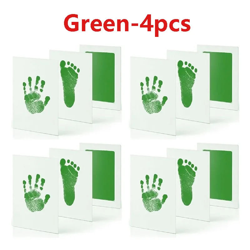 Tampons encreurs pour empreintes de mains de bébé, 2/4 pièces, sûrs, Non toxiques, sans contact, Kits de tampons encreurs sans encre, pour animaux de compagnie, chat, chien, patte, Souvenirs, cadeaux