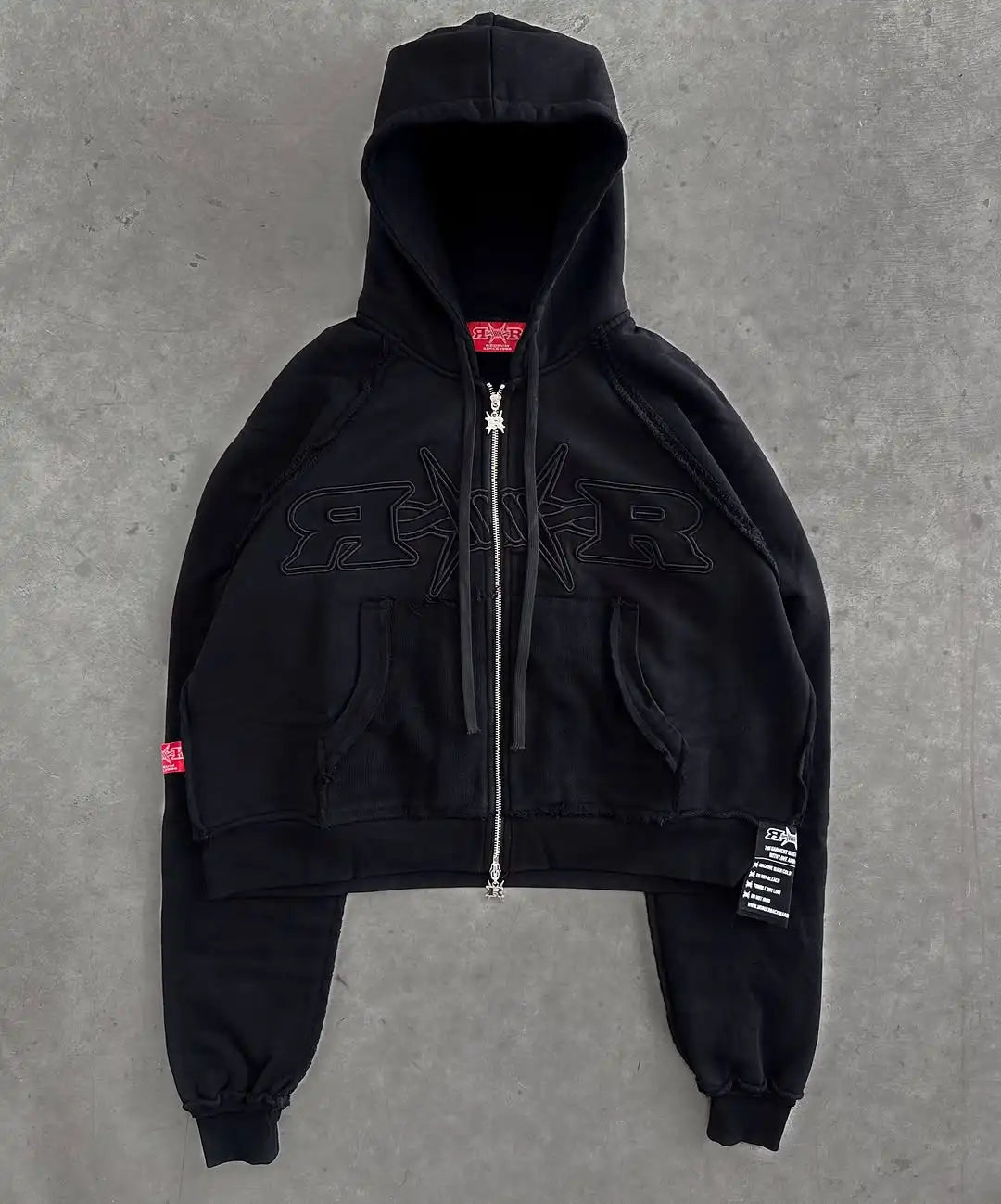 Y2k Tracksuit Men Letter Pattern Embroidered Pocket Patchwork Clothes for Men Harajuku Zipper Hoodies Sweatpants Two Piece Set