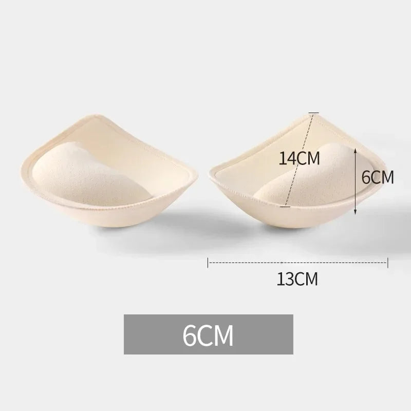 5 6 3 cm Sponge Padded Bra Thick Push Up Bra Pads Inserts Women Underwear Breast Lift Breathable Bra Pad Lining Swimsuit Insert