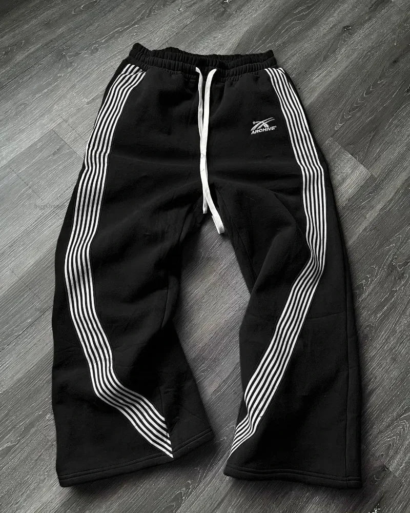 Men's Women's Gray Casual Pants Y2k Embroidered Camouflage Functional Tactical Functional Premium Jogging Drawstring Sweatpants