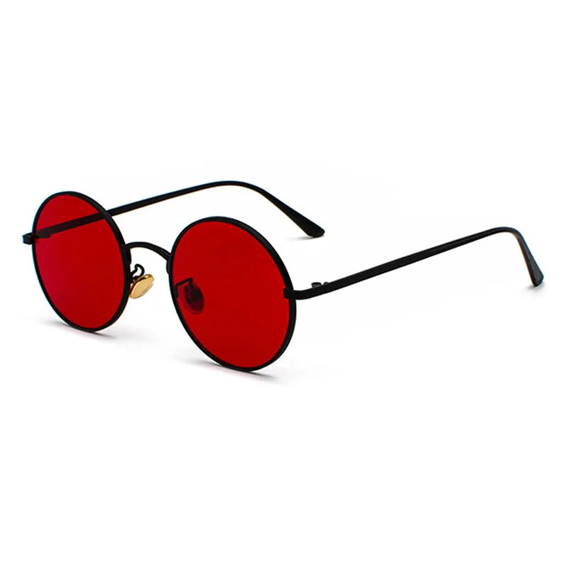 SHAUNA Super rond femmes lunettes de soleil marque concepteur mode hommes vert foncé lentille nuances UV400