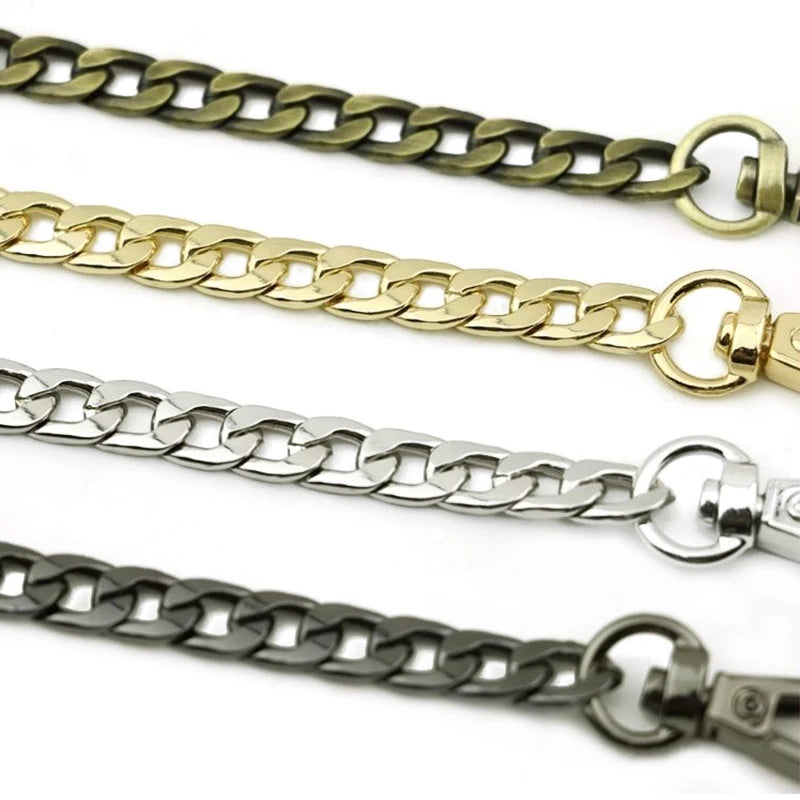 40/120CM High Quality Metal Bag Chain DIY Woven Bag Aluminum Shoulder Strap Crossbody Bag Metal Replacement Chains Accessories