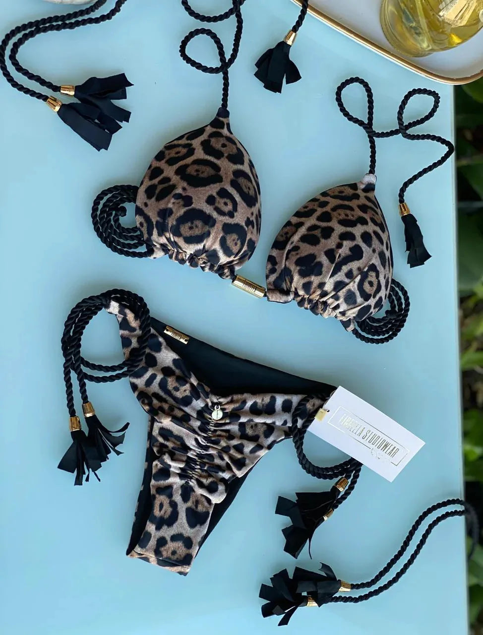Women Bikini Rope Triangle Swimsuit Multicolor Sexy Low Waisted Bikini Set Swimsuit Swimwear Women BeachwearBrazilian biquini