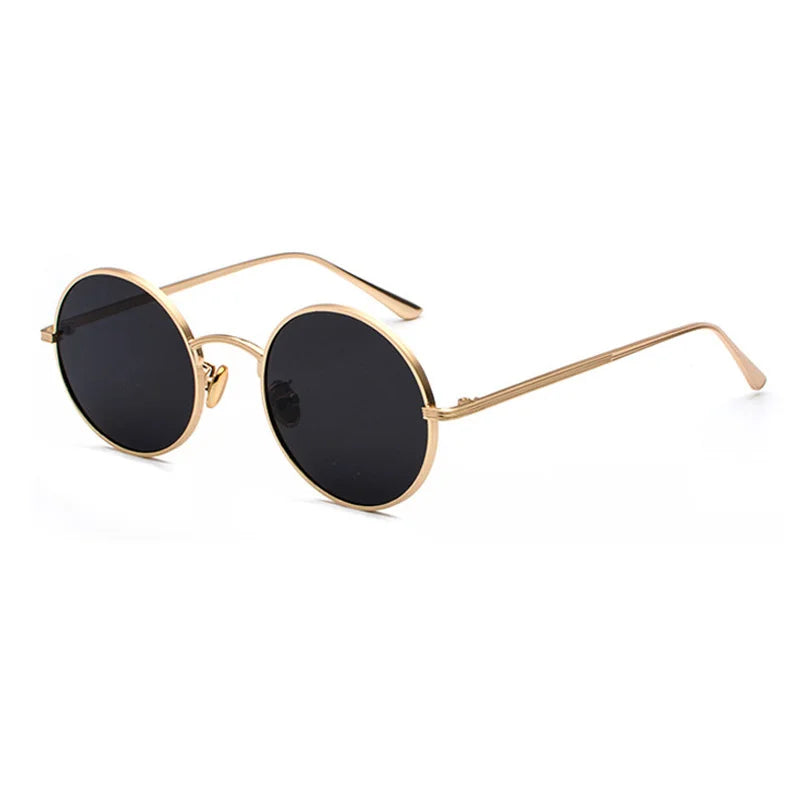 SHAUNA Super rond femmes lunettes de soleil marque concepteur mode hommes vert foncé lentille nuances UV400