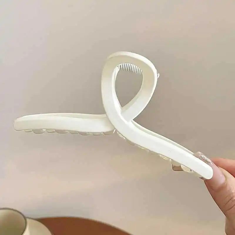 Women Hair Claw Clip Cross Matte Hairpin Fashion French Elegant Hairgrips Large Hair Claw Crab Clips Korean Hair Accessories