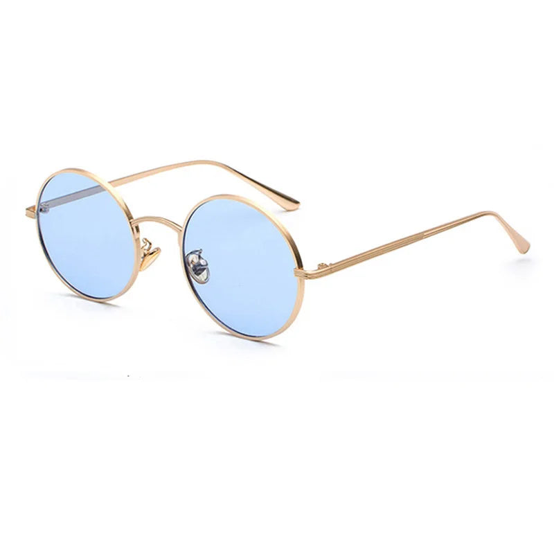 SHAUNA Super rond femmes lunettes de soleil marque concepteur mode hommes vert foncé lentille nuances UV400