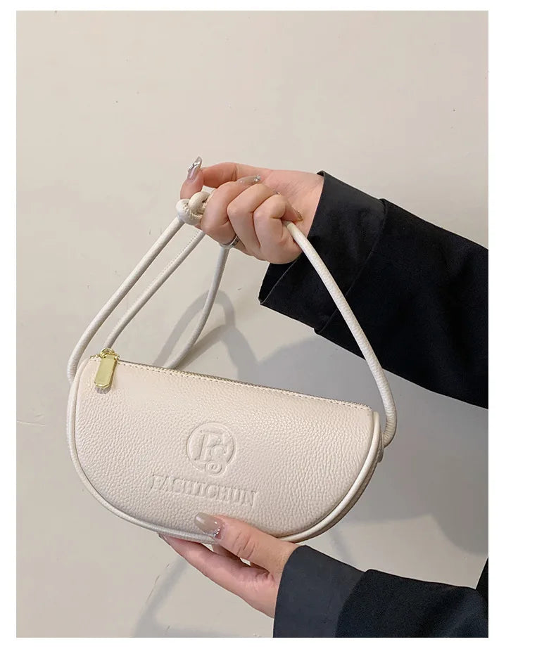 Brand Fashion Mini Bags Trend Designer Handbags Women'S Genuine Leather Casual Lady Shoulder Black Crossbody Bag for Girl