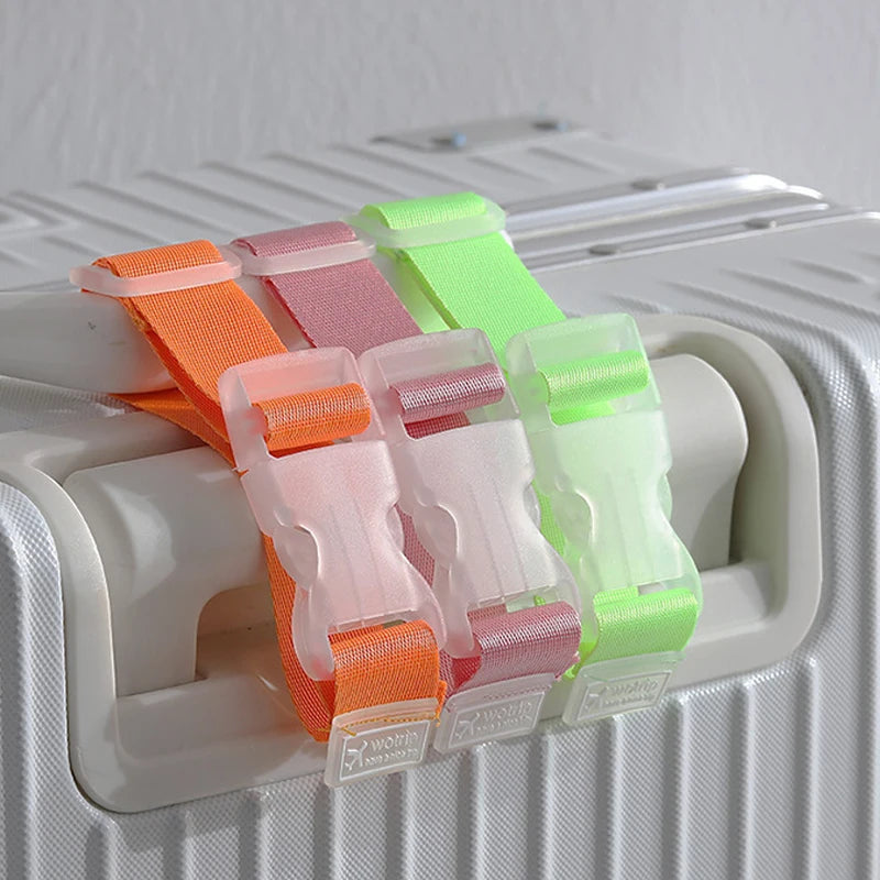 1PC 27x2.5cm Adjustable Nylon Luggage Straps Travel Accessories Hanging Buckle Straps Suitcase Bag Straps Belt Lock Hooks