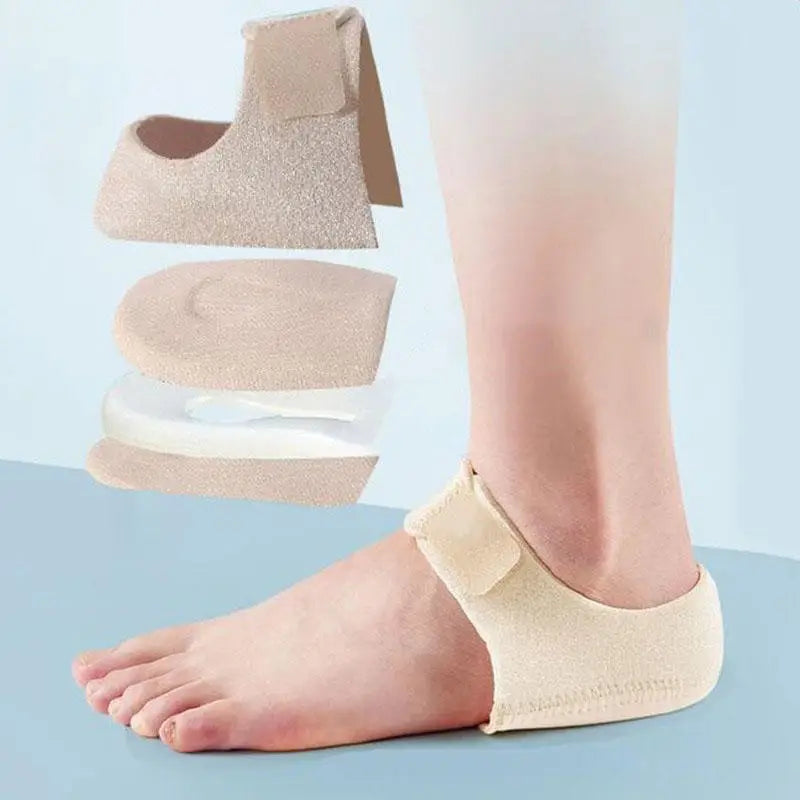 2 Pieces Pain Relief for Plantar Gel Heel Pad Fasciitis Socks Worn in Shoes Thin Heel Spur Foot Skin Care Protector Heel Sleeves