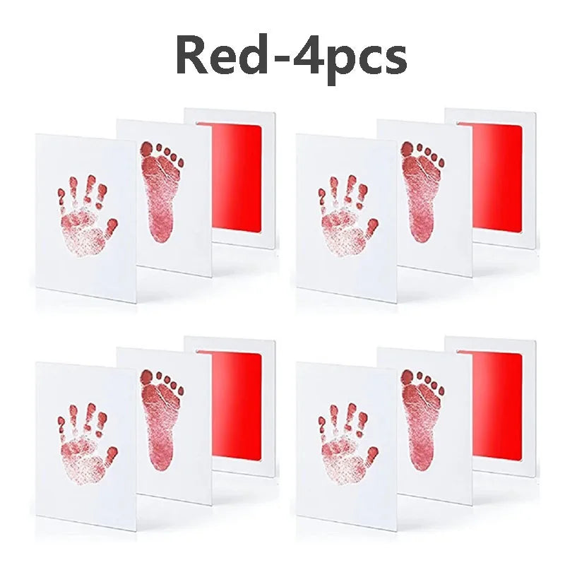 Tampons encreurs pour empreintes de mains de bébé, 2/4 pièces, sûrs, Non toxiques, sans contact, Kits de tampons encreurs sans encre, pour animaux de compagnie, chat, chien, patte, Souvenirs, cadeaux
