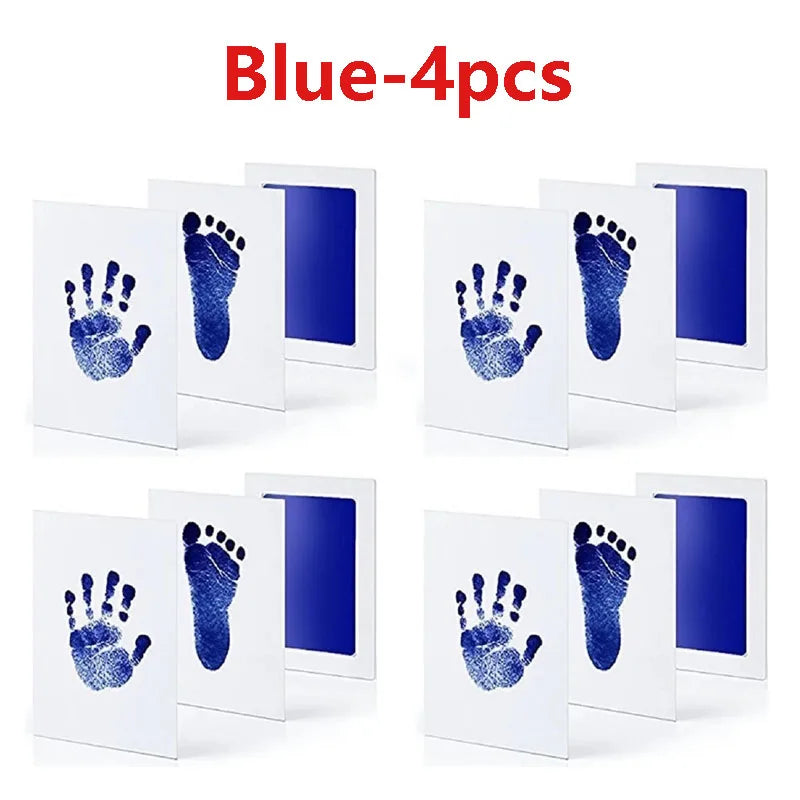Tampons encreurs pour empreintes de mains de bébé, 2/4 pièces, sûrs, Non toxiques, sans contact, Kits de tampons encreurs sans encre, pour animaux de compagnie, chat, chien, patte, Souvenirs, cadeaux