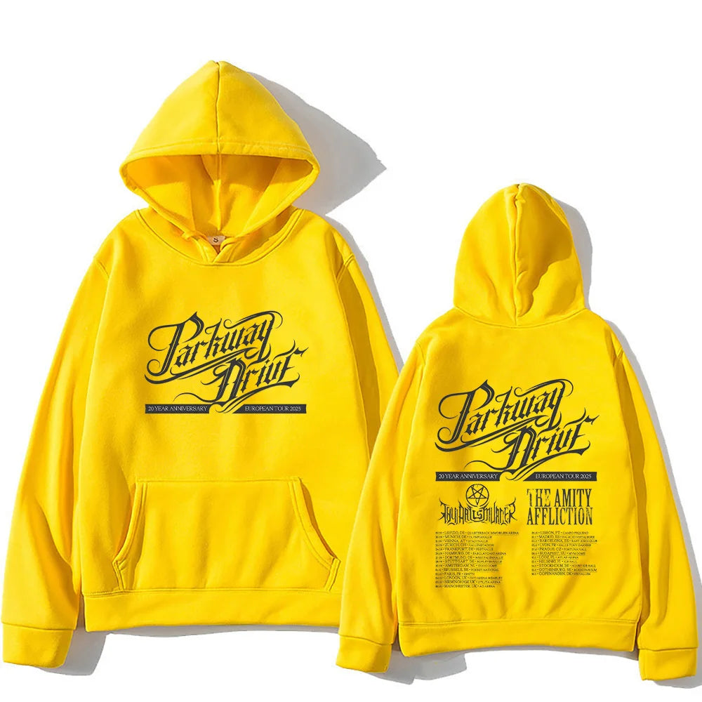 Parkway Drive 20Year Anniversary Europe Tour Hoodie Fashion Men Sweatshirt Unisex Oversized Clothing High Street Retro Pullovers