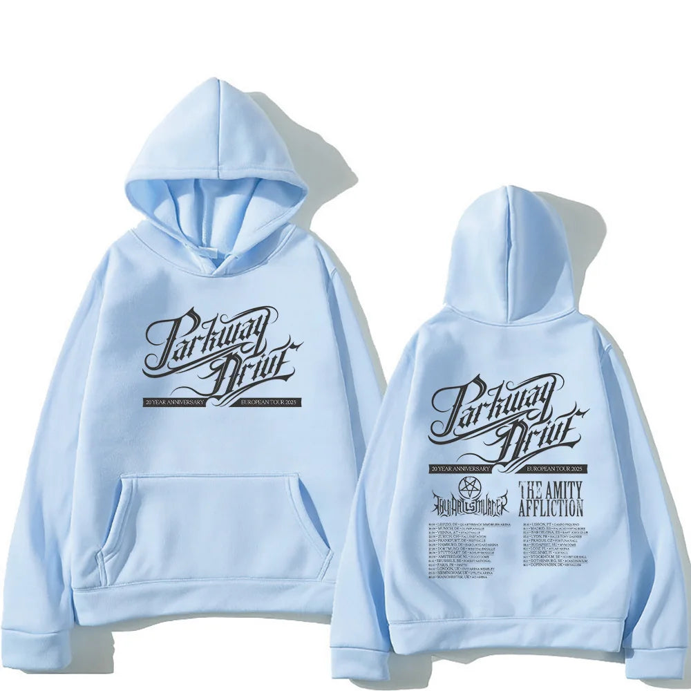 Parkway Drive 20Year Anniversary Europe Tour Hoodie Fashion Men Sweatshirt Unisex Oversized Clothing High Street Retro Pullovers
