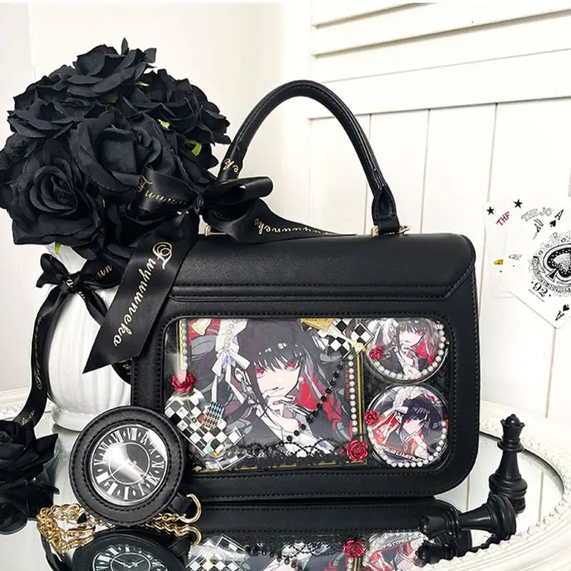 Square Ita Bolsos Mujer Transparent Tote Hand Bag Ladies Crossbady Sac Femme Multi-function Bags for Women New Original Bolso