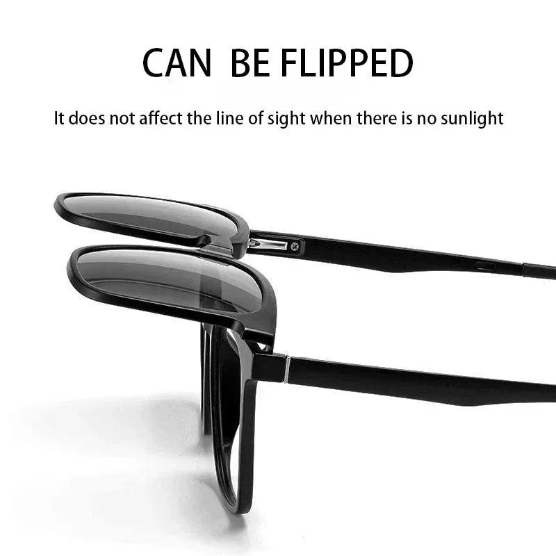 CLLOIO Magnetic Clip Optical Sunglasses Men Polarized Myopia Prescription Glasses Anti Blue Light Reading Glasses for Women 2190