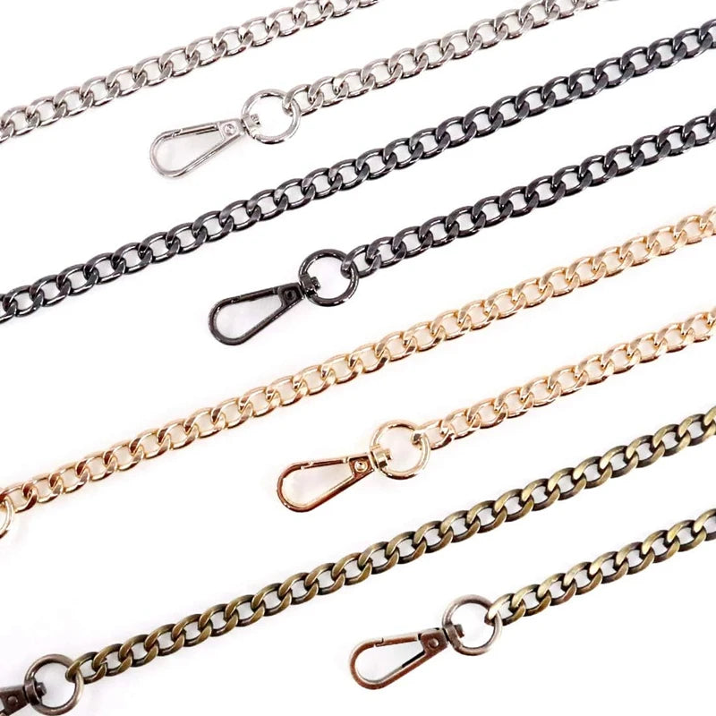 40/120CM High Quality Metal Bag Chain DIY Woven Bag Aluminum Shoulder Strap Crossbody Bag Metal Replacement Chains Accessories