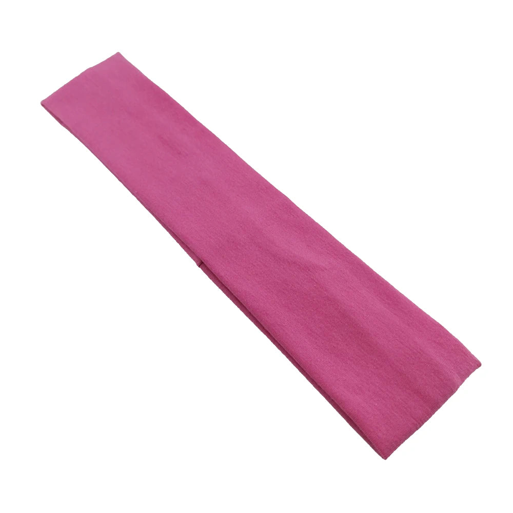 Summer Sports Yoga Women Headbands Not Tight Adjustable Running Absorb Sweat Elastic Hair Bands Soild Unisex Headband Wholesale
