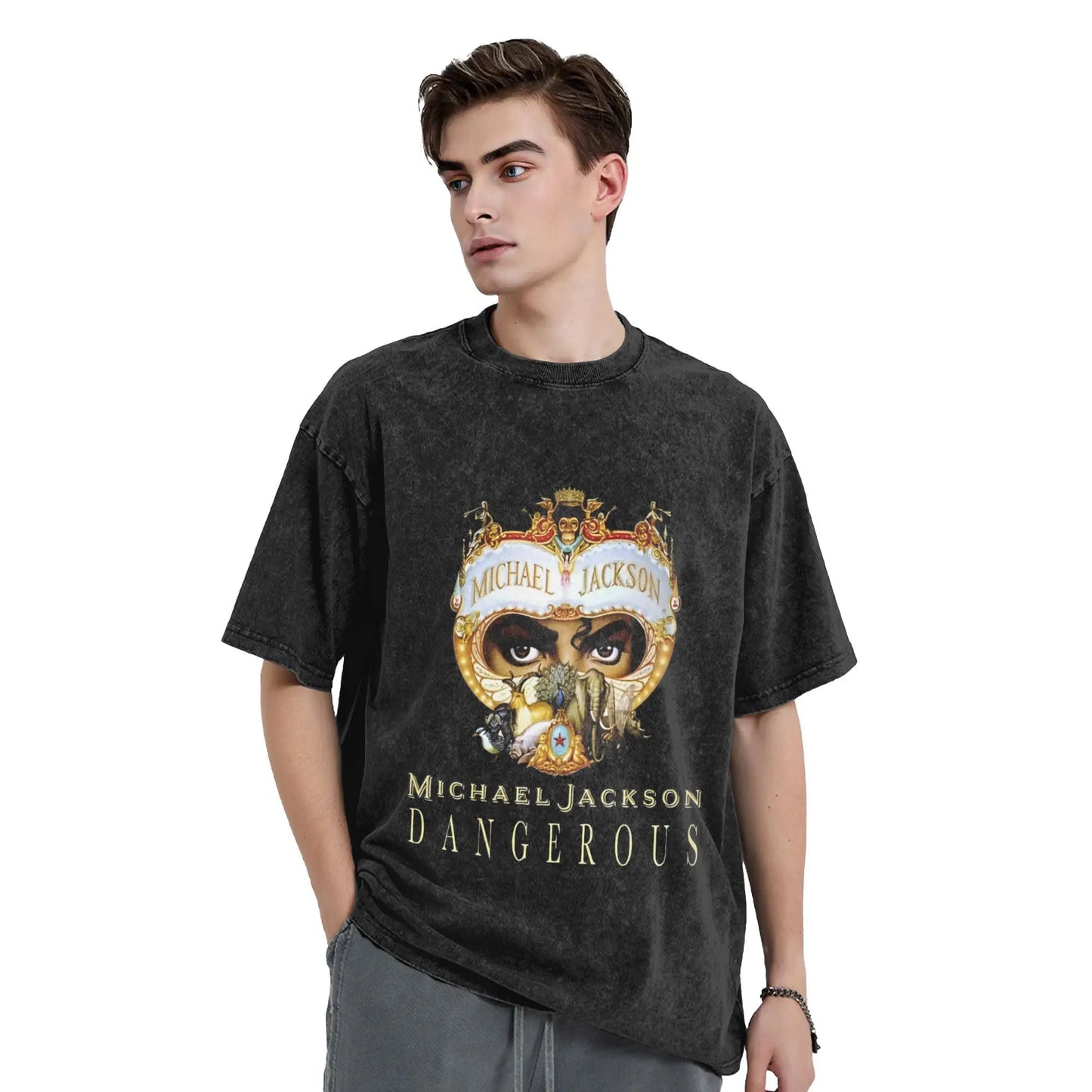 Michael Jackson T Shirt Summer Poster Awesome T-Shirts Cotton Fashion Tee Shirt For Men Short Sleeves Printed Clothes