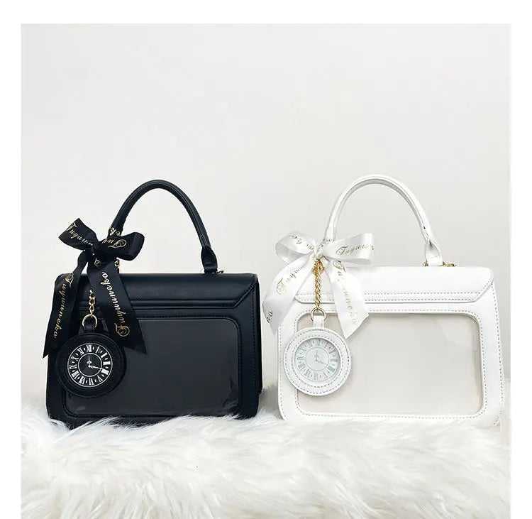 Square Ita Bolsos Mujer Transparent Tote Hand Bag Ladies Crossbady Sac Femme Multi-function Bags for Women New Original Bolso