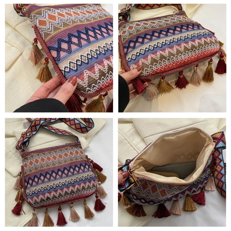 Casual Artistic Printing Underarm Niche Literary Niche Shoulder Fashion Bag Women 2025 New Tote Bag Only Beautiful Women Bag