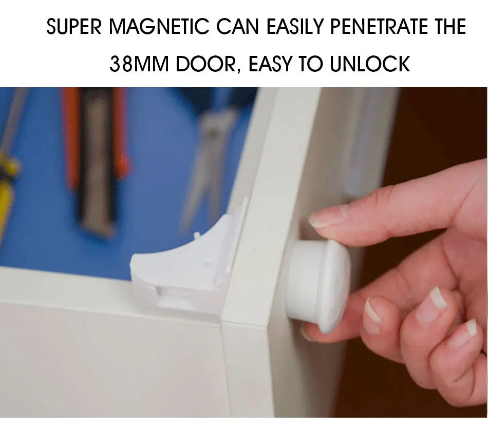 Serrure magnétique pour enfants, Protection pour enfants, serrure de sécurité pour bébé, loquet de tiroir, limiteur de serrure de porte d'armoire, serrures de sécurité pour enfants