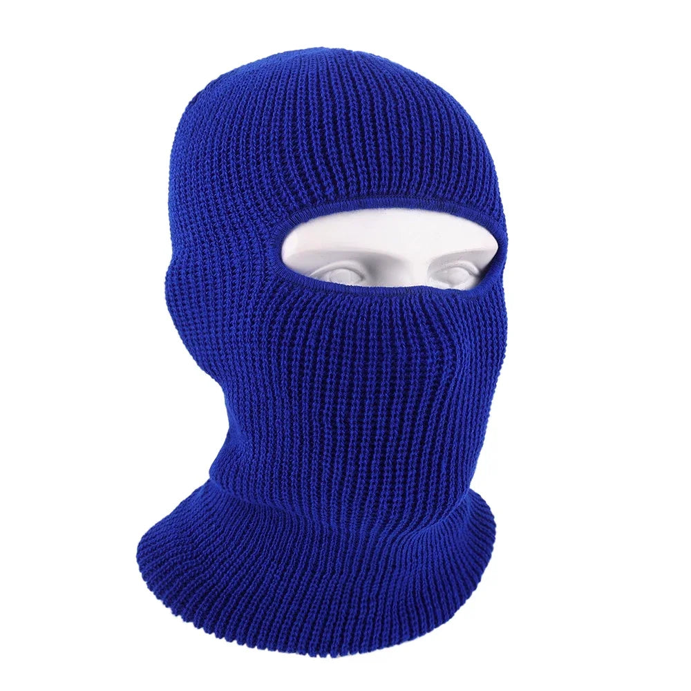 2In1 Mask Beanies Hat Men Winter Balaclava Hats Knitted Hats Fashion Full Face Ski Bonnet Tactical Cycling Earmuffs Cap Knitted