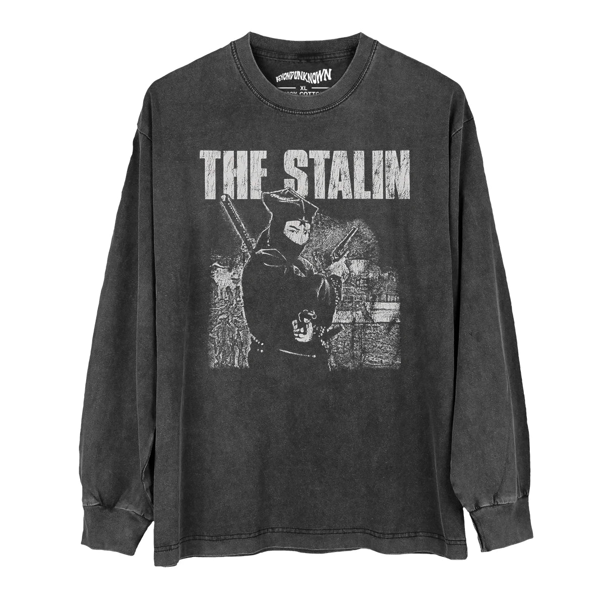 The Stalin T-Shirt Japanese Haedcore Punk Band The Comes Death Side Gauze Suehiro Maruo Washed Cotton Men's Short Sleeves Shirt