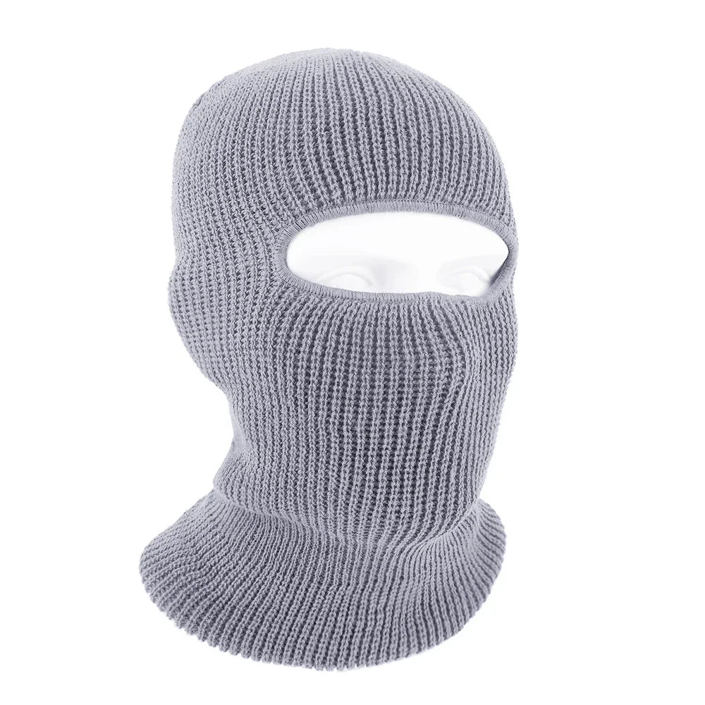 2In1 Mask Beanies Hat Men Winter Balaclava Hats Knitted Hats Fashion Full Face Ski Bonnet Tactical Cycling Earmuffs Cap Knitted