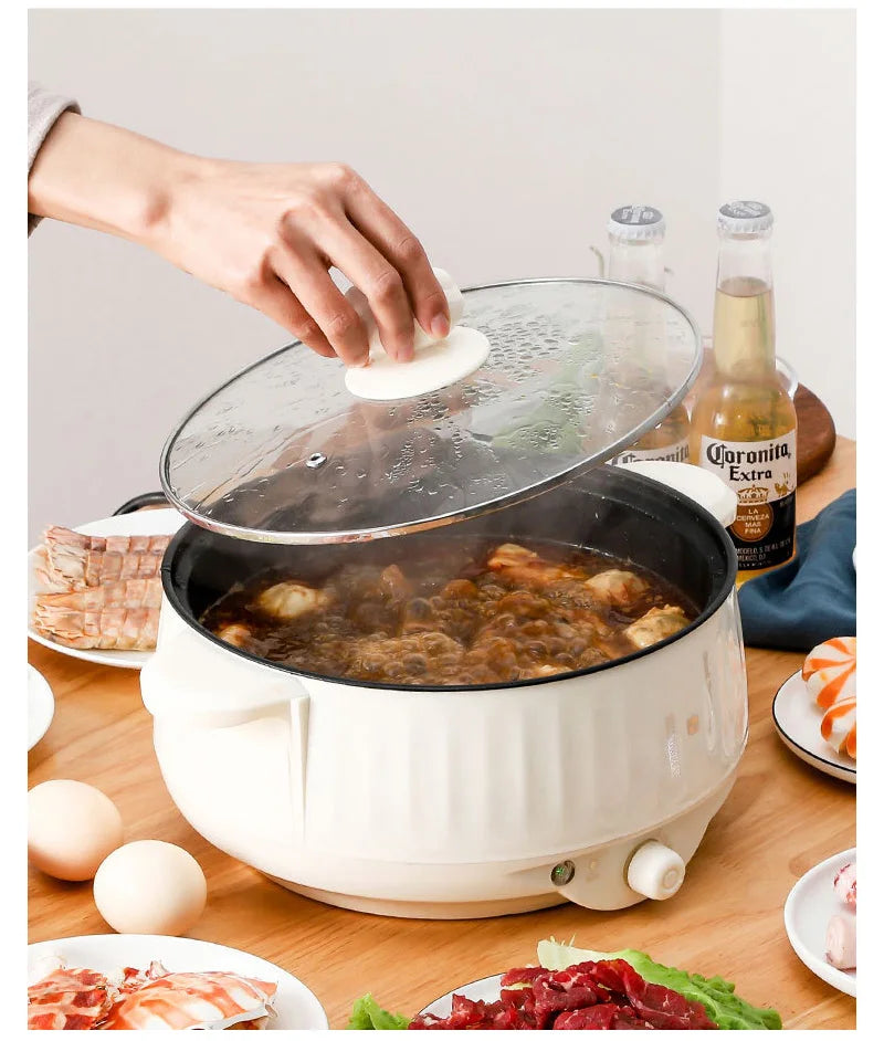 Electric MultiCooker Multifunctional Rice Cooker Frying Pan Non-stick Cookware Multi Soup Hotpot for Kitchen 1.7L/2.7L/3.2L