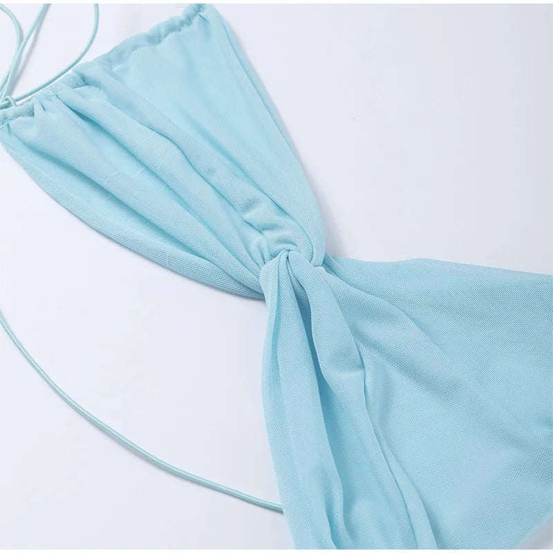 Sexy Backless lace Up Long Dress Women Elegant Sleeveless Side Split Off Shoulder Dresses Female 2025 Summer Beach Party Robes