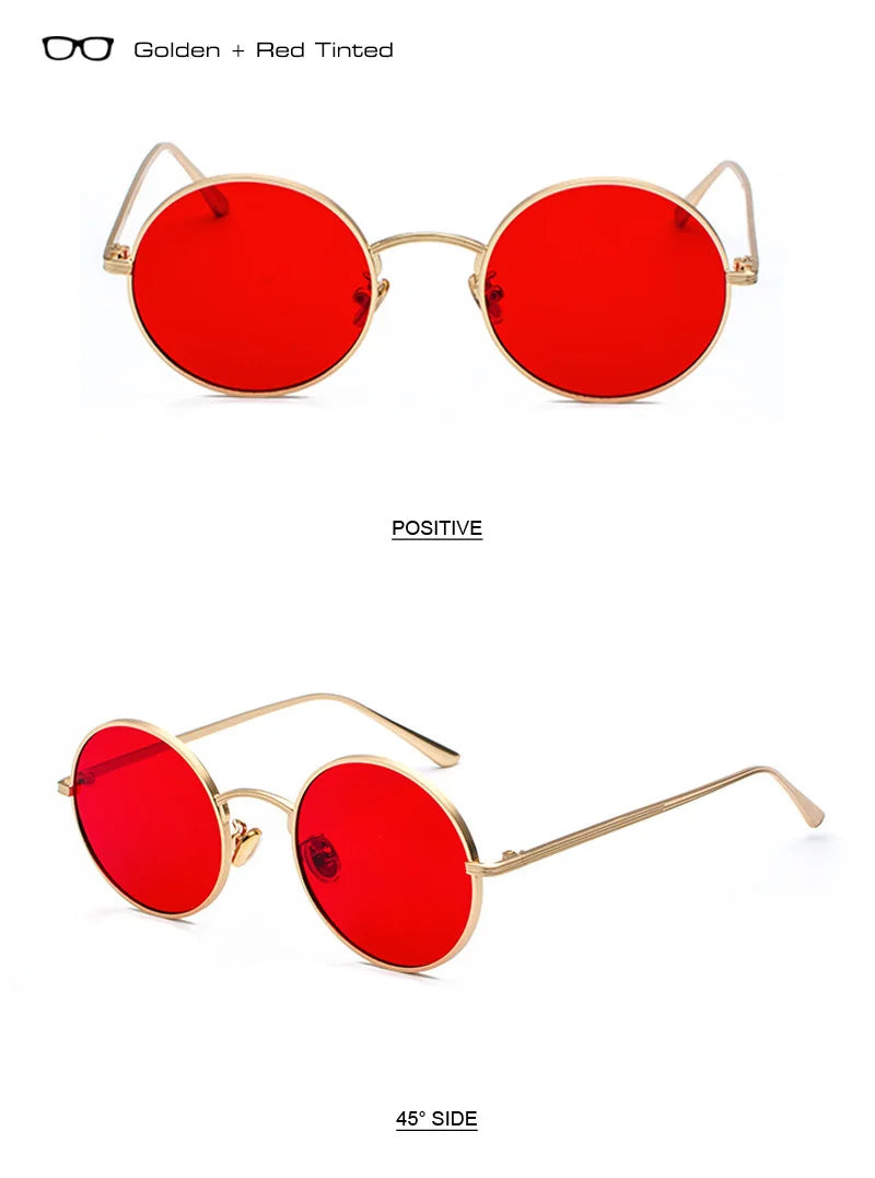 SHAUNA Super rond femmes lunettes de soleil marque concepteur mode hommes vert foncé lentille nuances UV400