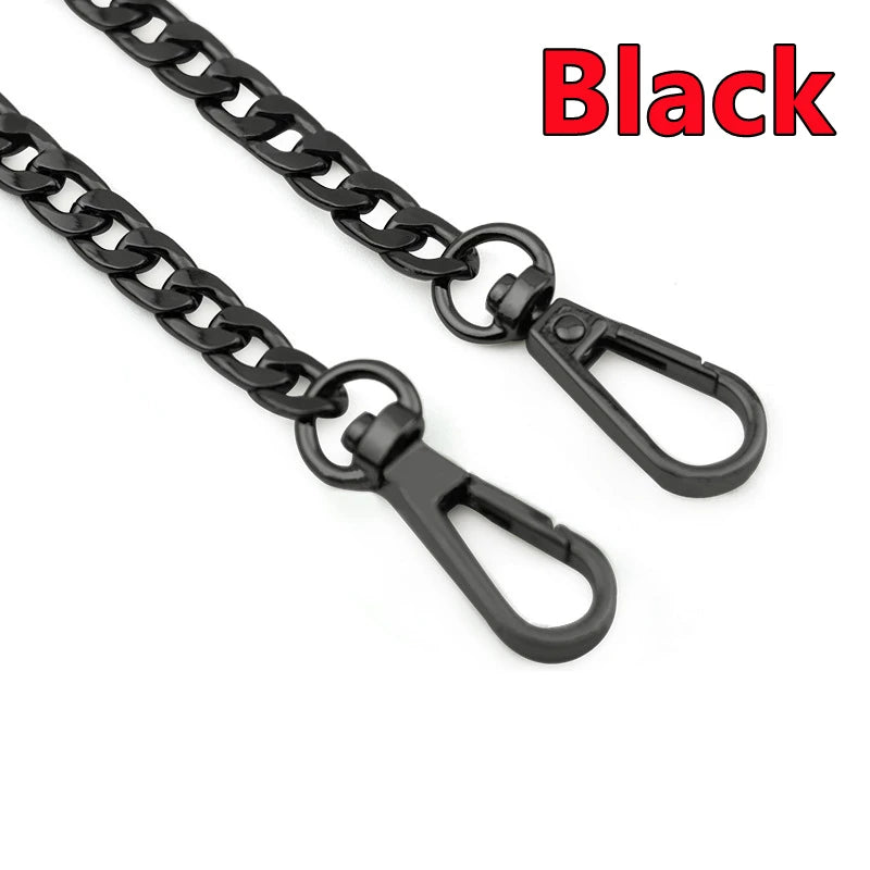40/120CM High Quality Metal Bag Chain DIY Woven Bag Aluminum Shoulder Strap Crossbody Bag Metal Replacement Chains Accessories