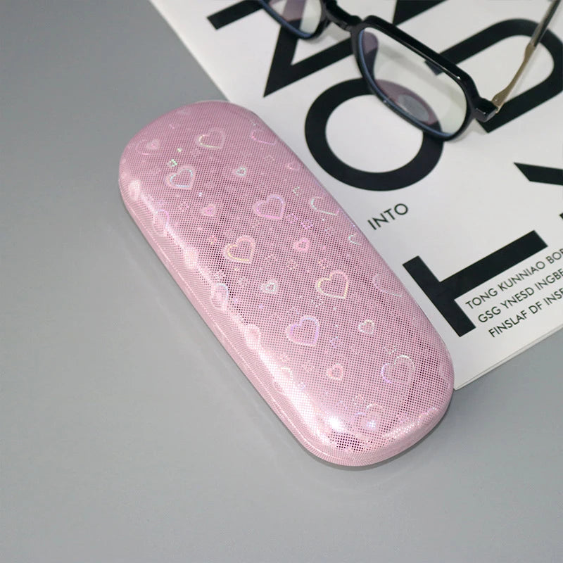 Portable Glasses Case Printed Storage Box Travel Glasses Storage Case Men Women Eyewear Protector Creative Travel Portable Girls